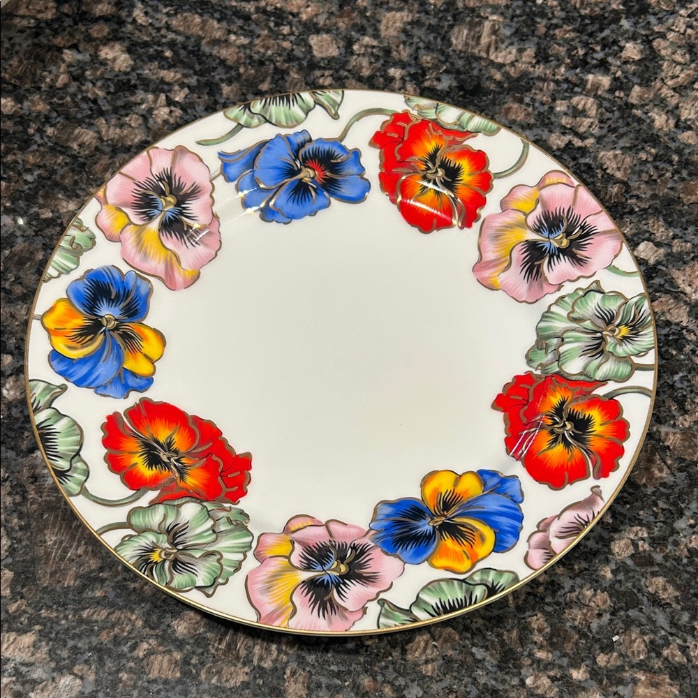 Fits & Floyd “pansies” dinner plate